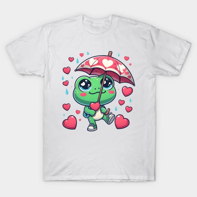 Valentine's Cartoon Delights T-Shirt T-Shirt by ragil_studio